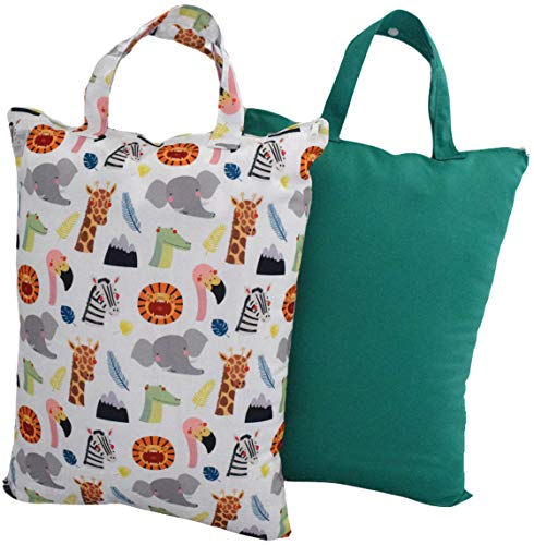 Wet Bag for Baby and Swimsuit ,Water & Odor Resistant, Wet Dry Bags for Diaper Bag , Wet Bag for Cloth Diapers Wet Bag (Ani&Gre)