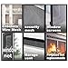 Xrrxy 20 Mesh Stainless Mesh Screen, 304 Stainless Steel Screen Roll 1mm Hole Sturdy Easy to Cut, Steel Woven Wire Mesh for Window Door Porch Patio Sliding Door Screening,120X300CM47X118INCH