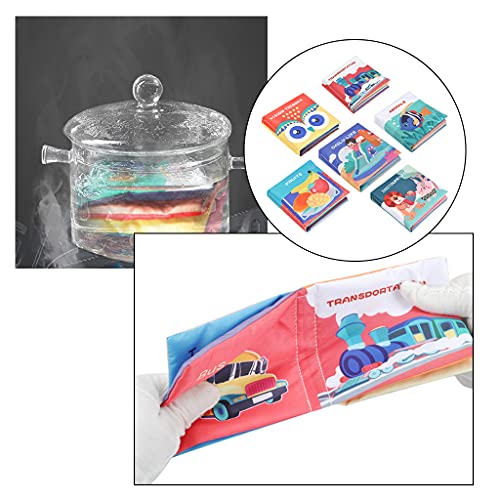 NC Zachte babyboeken Doek boekenset, baby's eerste zachte gekreukte boeken Vroeg leren Educatief speelgoed voor baby's… - Image 4