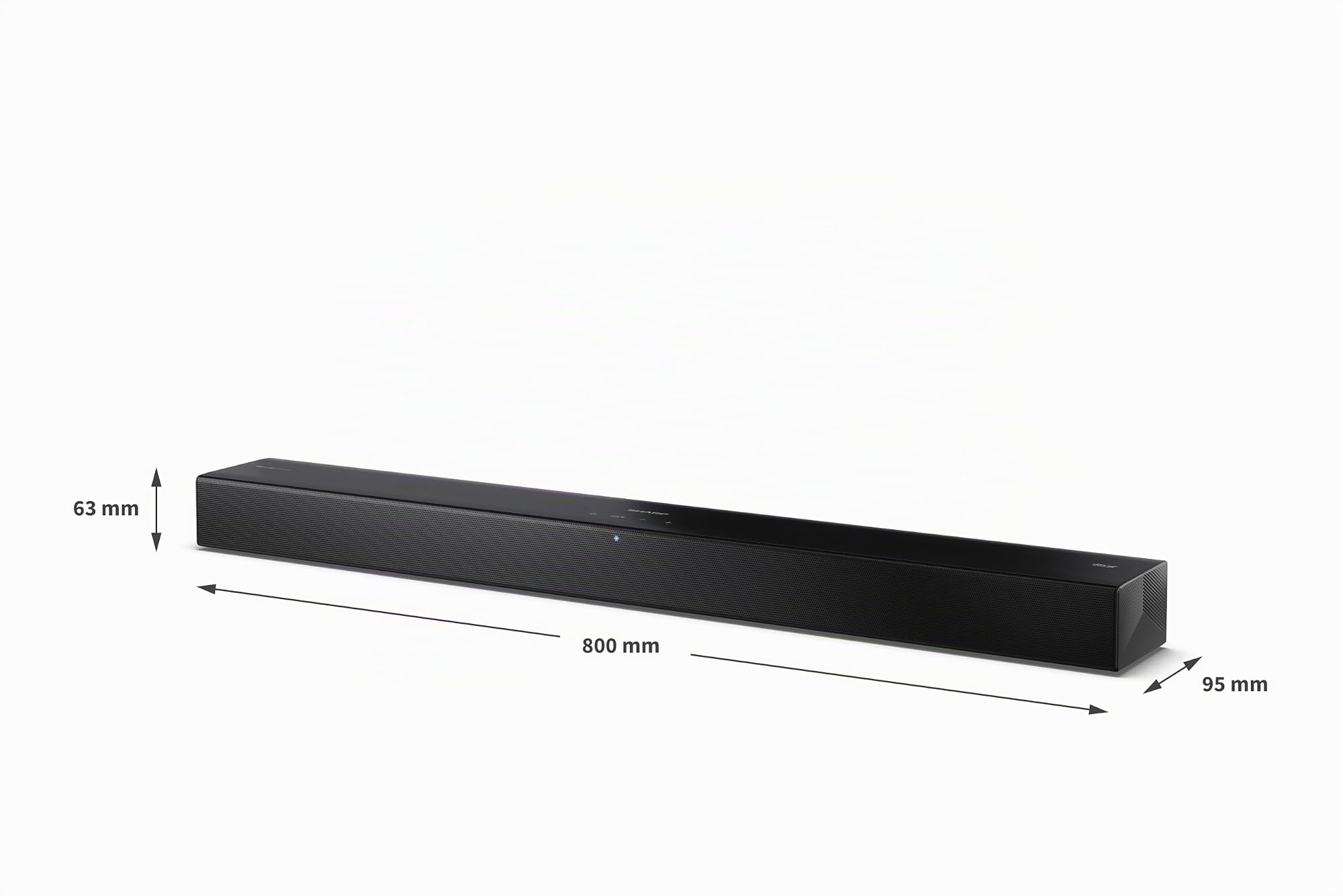 Sharp HT-SB304 Soundbar 2.0 Dolby Atmos + DTS Virtual:X, Bluetooth avec HDMI Arc/CEC, Puissance Totale de 180 W, 81 cm, Couleur Noire