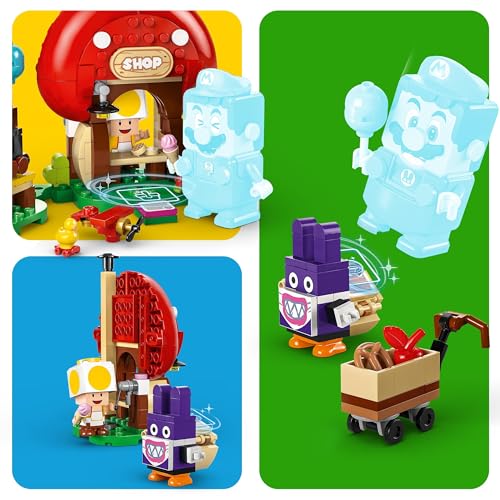 Super Mario Pack di Espansione Ruboniglio al Negozio di Toad, Giochi da Collezione per Bambini da 7 Anni con 2 Personaggi Giocattolo, Regalo per Gamer da Abbinare a Uno Starter Pack 71429 - Lego - Immagine 5