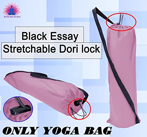 Image of Luxury B.Pink Strechable Dori.lockExercise Mat Cover Bag ONLY with Broad Strap