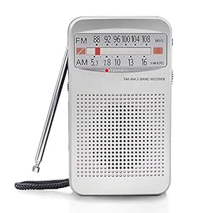 AM FM Portable Pocket Radio, Compact Transistor Radios – Best Reception, Loud Speaker, Earphone Jack, Long Lasting, 2 AA…