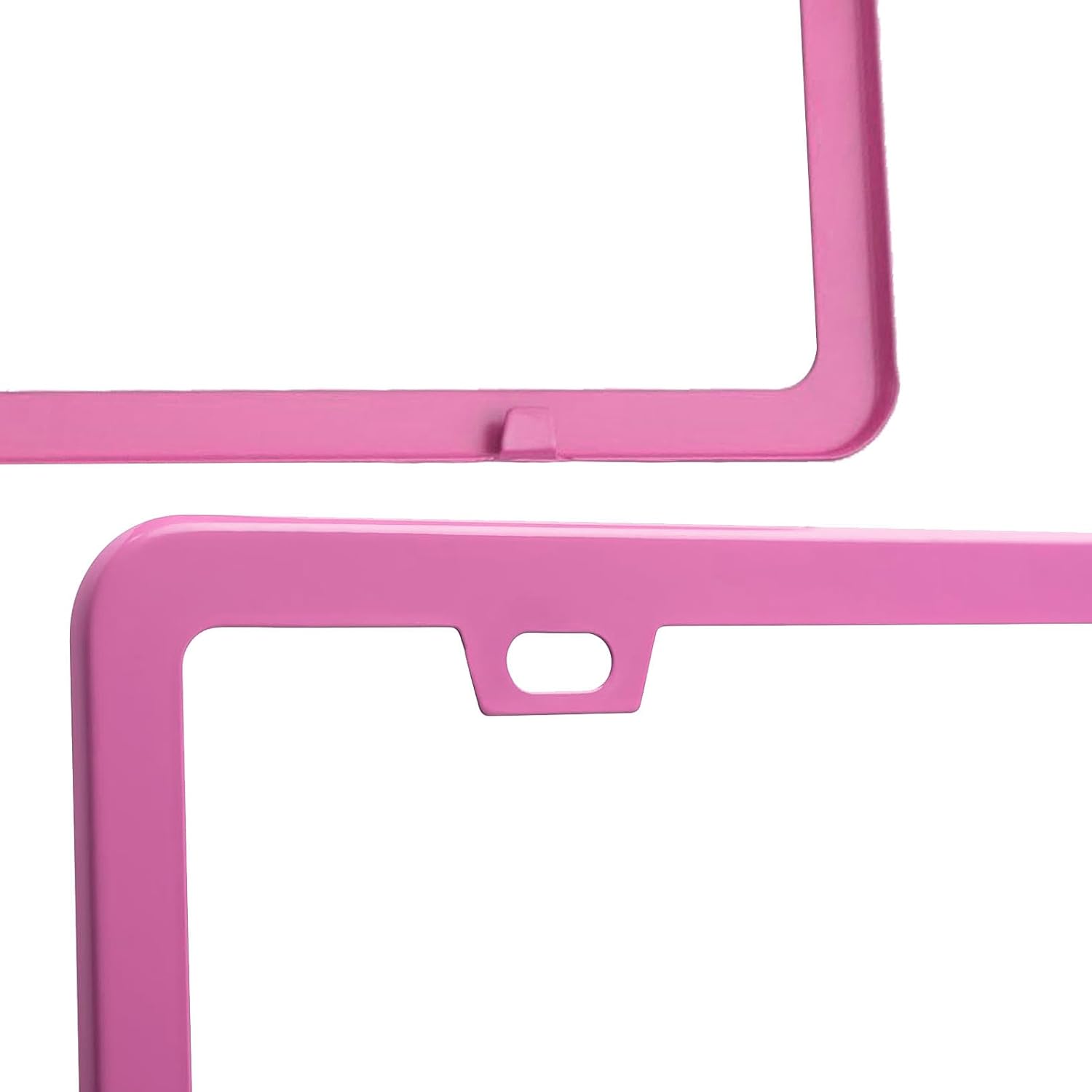 License Plate Frame for Women 2 Pack Car License Plate Holder Metal Number Plate Frame Car Tag Frame (Pink)