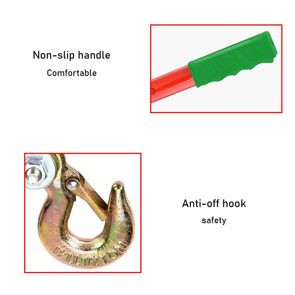 Come Along Cable Puller Hand Winch, Dual Gear Power - View #6