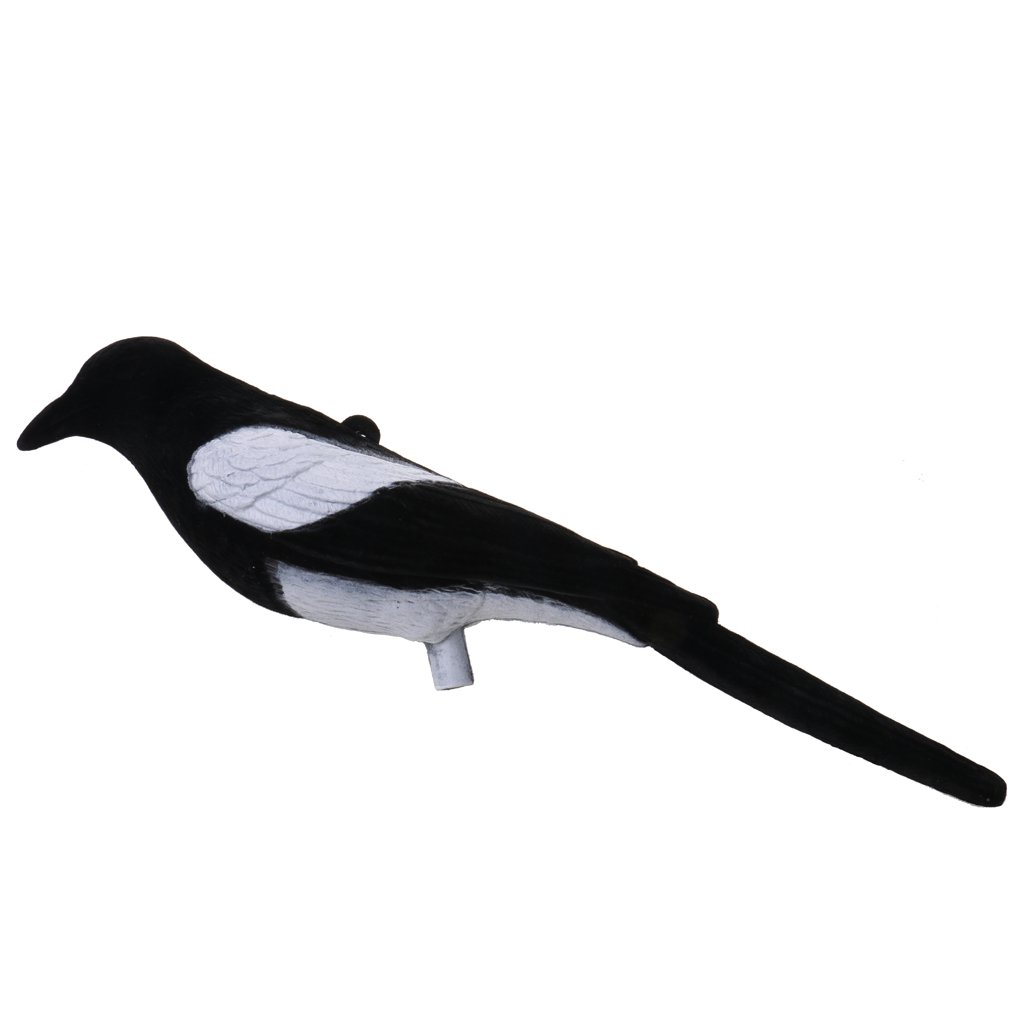 freneci Full Flocked Realistic Calling Magpies Decoy Shooting/Hunting Decoying Baits