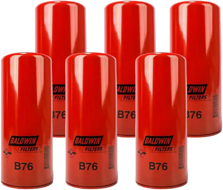 B76 Lube Filter Compatible for Mack/Volvo 21707133, LF667, P554004 (6Pack)
