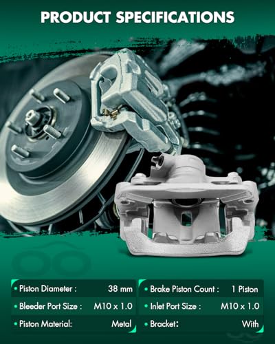 Image of SCITOO Rear Right Brake Caliper With Bracket 19B3424 Compatible For Subaru Forester 2009-2013 For Subaru Impreza 2008-2014 For Subaru WRX 2015-2018