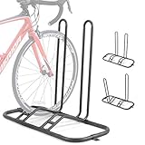 Sunix Portabiciclette, Porta Biciclette da Terra per 2 biciclette Supporto per bici da cavalletto, Rastrelliera Bici Stabile e Bello di Alta Qualità Adatto per Pneumatici da 65mm