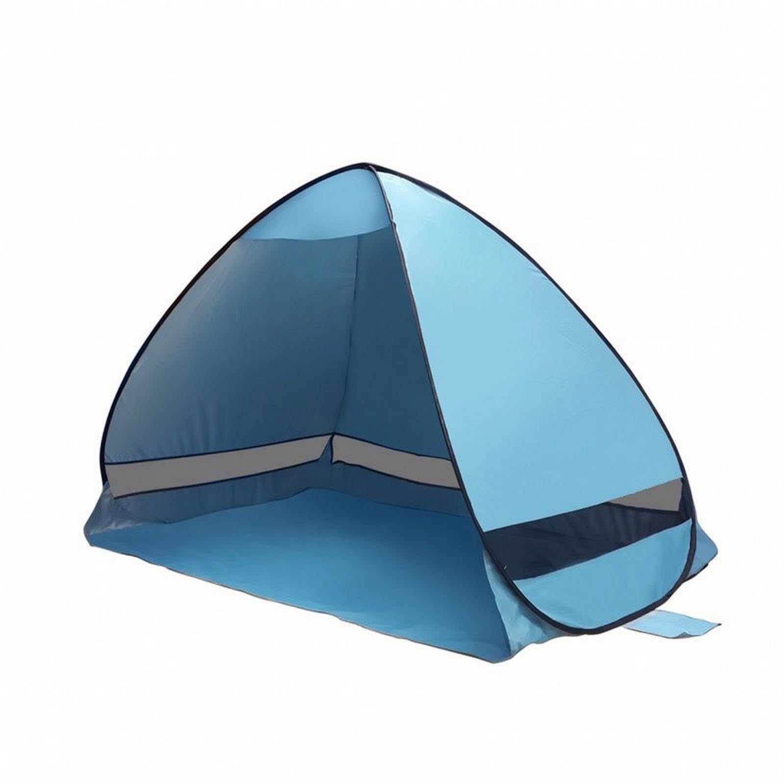 Dome Beach Tent Automatic Self Assembling Beachside Shelter Ventilated Tent for Families, Camping Light Blue-image-14