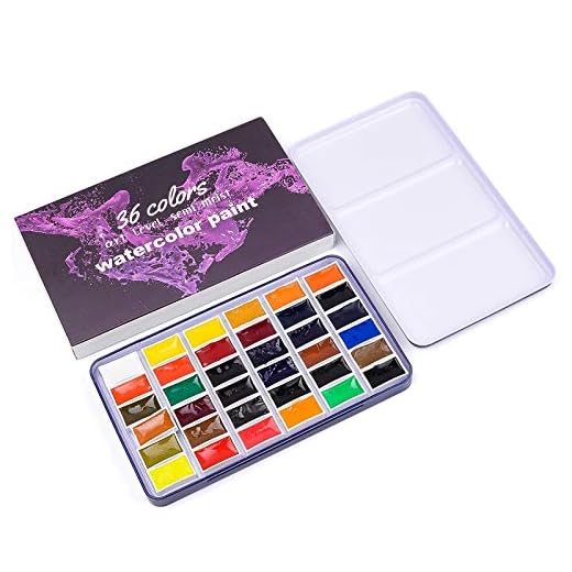 Yangyou Pintura de Bellas Artes de Pintura de Acuarela SóLida de 36 Colores Pintura de ArtíStico Muy Adecuada para Estudiantes Principiantes Etc.