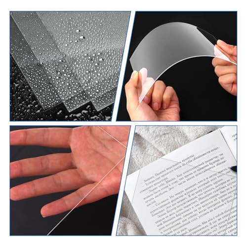 Image of TKOnline 30 PCS Plexiglass Sheets, 5 inch x 7 inch x 0.02 Clear PET Sheet Panels, Clear Acrylic Plastic Sheet for Picture Frame, Invitations, Poster Frames Plastic Board