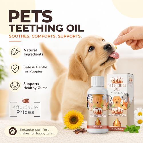 Image of Punkin Butt for Pets Puppy Teething Oil to Stop Chewing and Relieve Discomfort | All Natural, Organic, Safe for Dogs, Chemical-Free (2 oz)