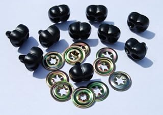 celloexpress Pack of 25 - Black Animal Noses 30mm Metal Backs - Teddy Bear & Soft Toy Making Detailed Nosess