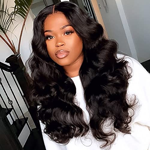 SUKRI Women Wigs Black Long Wigs Wavy Hair With Bangs Fluffy Curly Wavy Hair Wigs High Temperature Resistant Synthetic Hair Made in Imitation for Girl Heat Friendly Cosplay Party Wigs (1930)