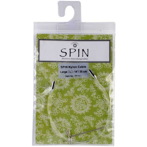 ChiaoGoo Cable 14 inch (35cm) with Key for Spin Bamboo Interchangeable Large Knitting Needle Set 2514-L