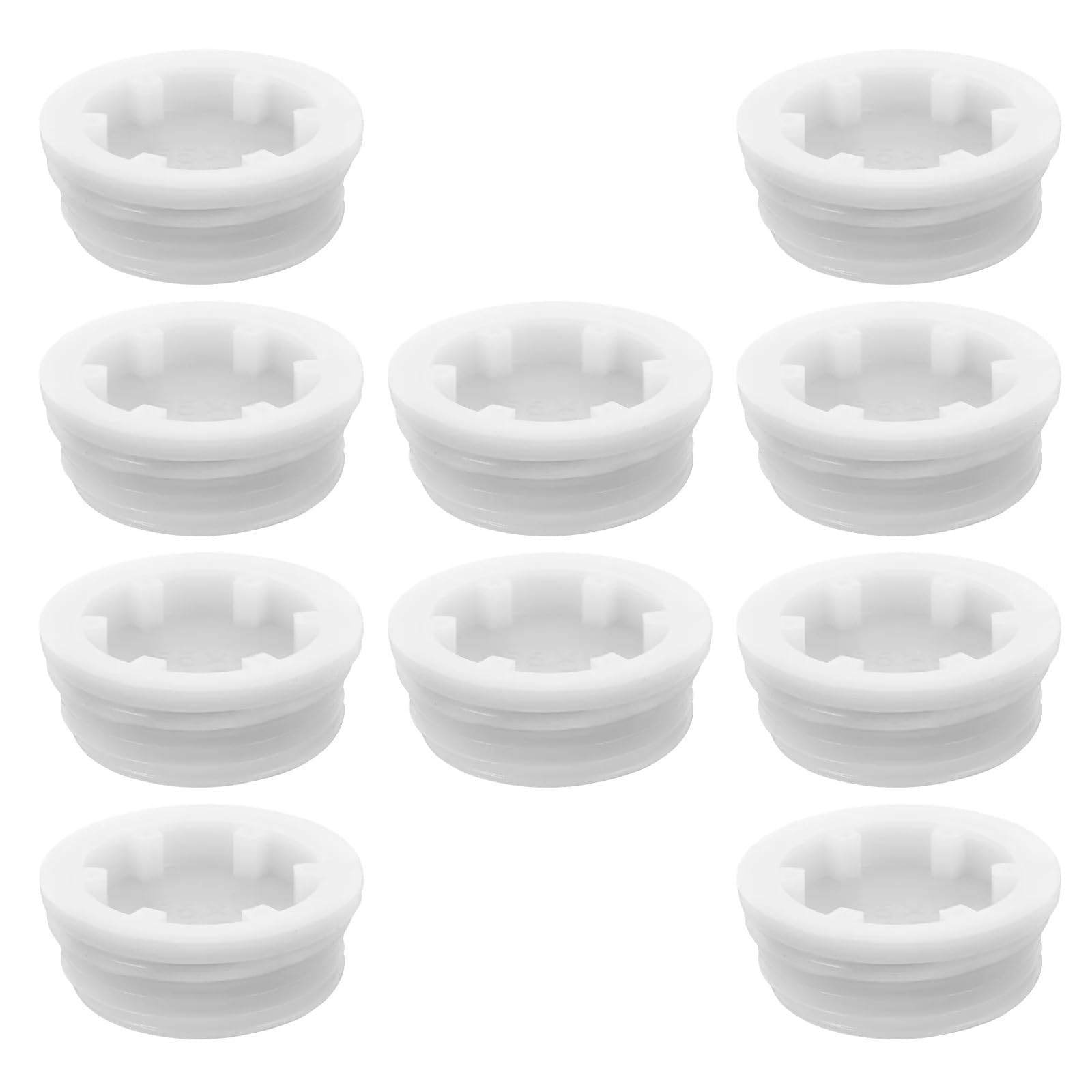 30Pcs Plastic Bucket Covers Tight Seal Drum Cap for 200L Barrel Storage Lid White