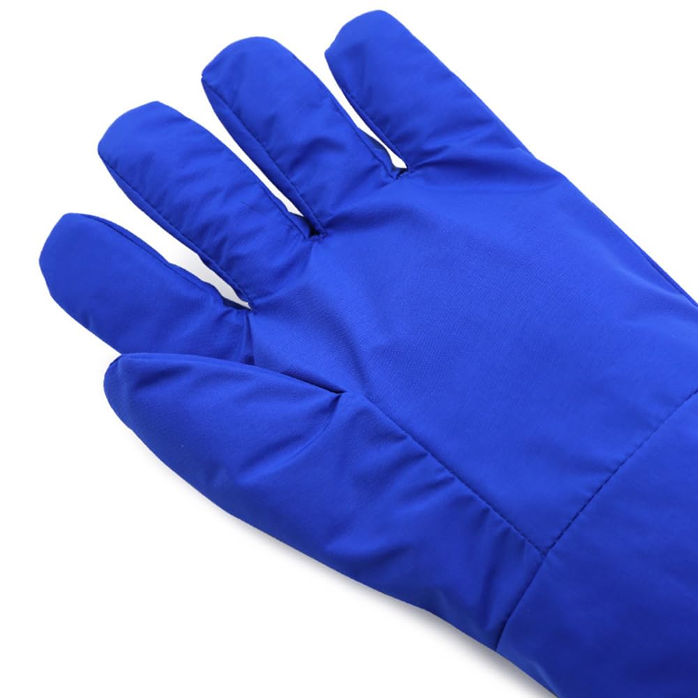 ThreeH -260 ℃ Gants à basse température Résistant à l'azote liquide Résistant au gel Basse température Congélation Sécurité industrielle Gants congelés L, 68 cm