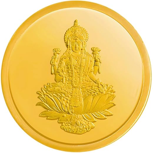 24K Gold Coin Goddess Lakshmi 1 Gms
