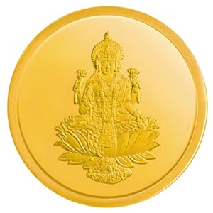 Kalyan Jewellers 24K (999) Purity Goddess Lakshmi Gold Coin 1 Gms 9 51zsHob9fkL. SL500 . SS300