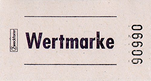 AVERY Zweckform Record Rolls Value Tokens 57 x 30 mm White