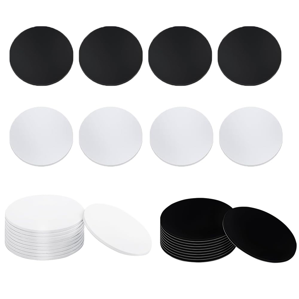 40pcs NFC Tags, NTAG215 Stickers NFC Chip Rewritable Coin Card, 25mm Round, 504 Bytes Memory Fully Programmable, Compatible with Most NFC-Enabled Devices