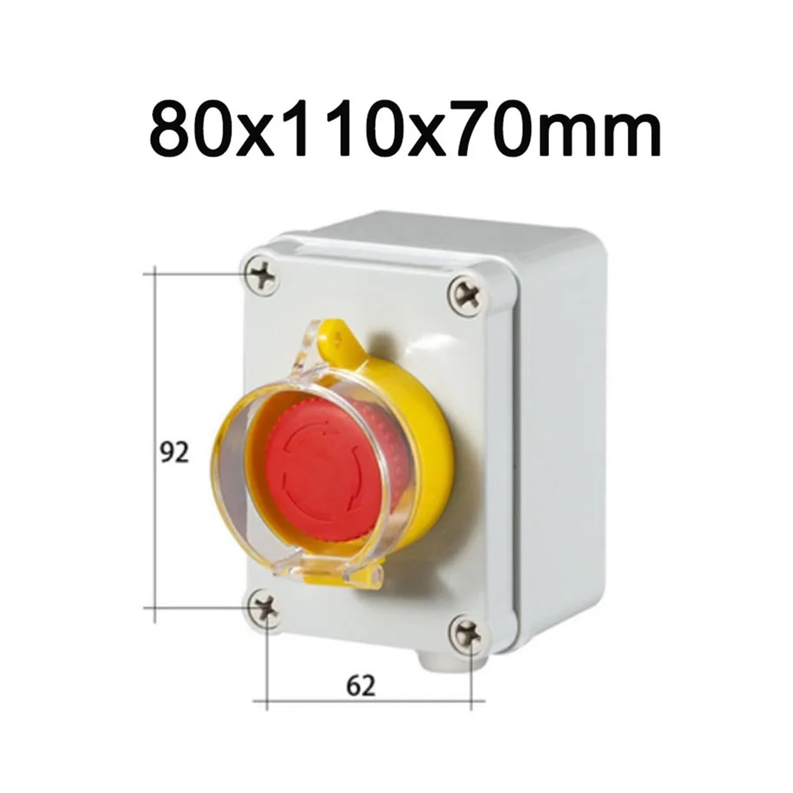 Caja de botones for interior y exterior, interruptor de arranque y parada de emergencia, alarma de reinicio de energía, motor de ascensor de puerta de hierro, caja de control eléctrico(Lavender)