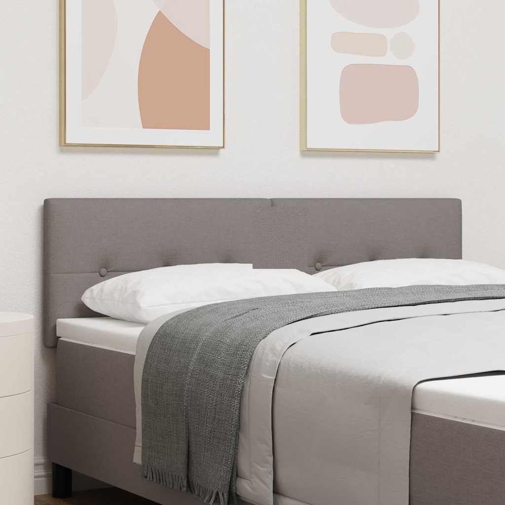 vidaXL Cabecero LED con Tiras LED con cabecera Taupé 144 cm Tela, Innovación en Dormitorio, cabecera Moderna, decoración versátil, luz Ambiental, Refugio para Descansar, Elegancia Artesanal