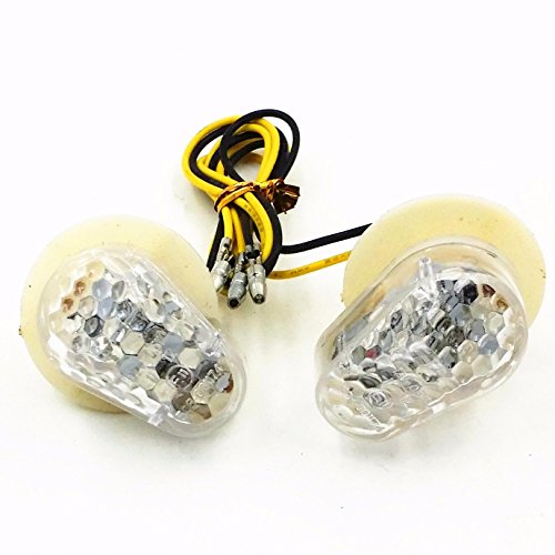 Motorcycle Sport Bike Faring Flush Mount LED Turn Signal Light For YAMAHA YZF R1 R6S R6 FZ6 FZ1 FZ Fazer (Clear)