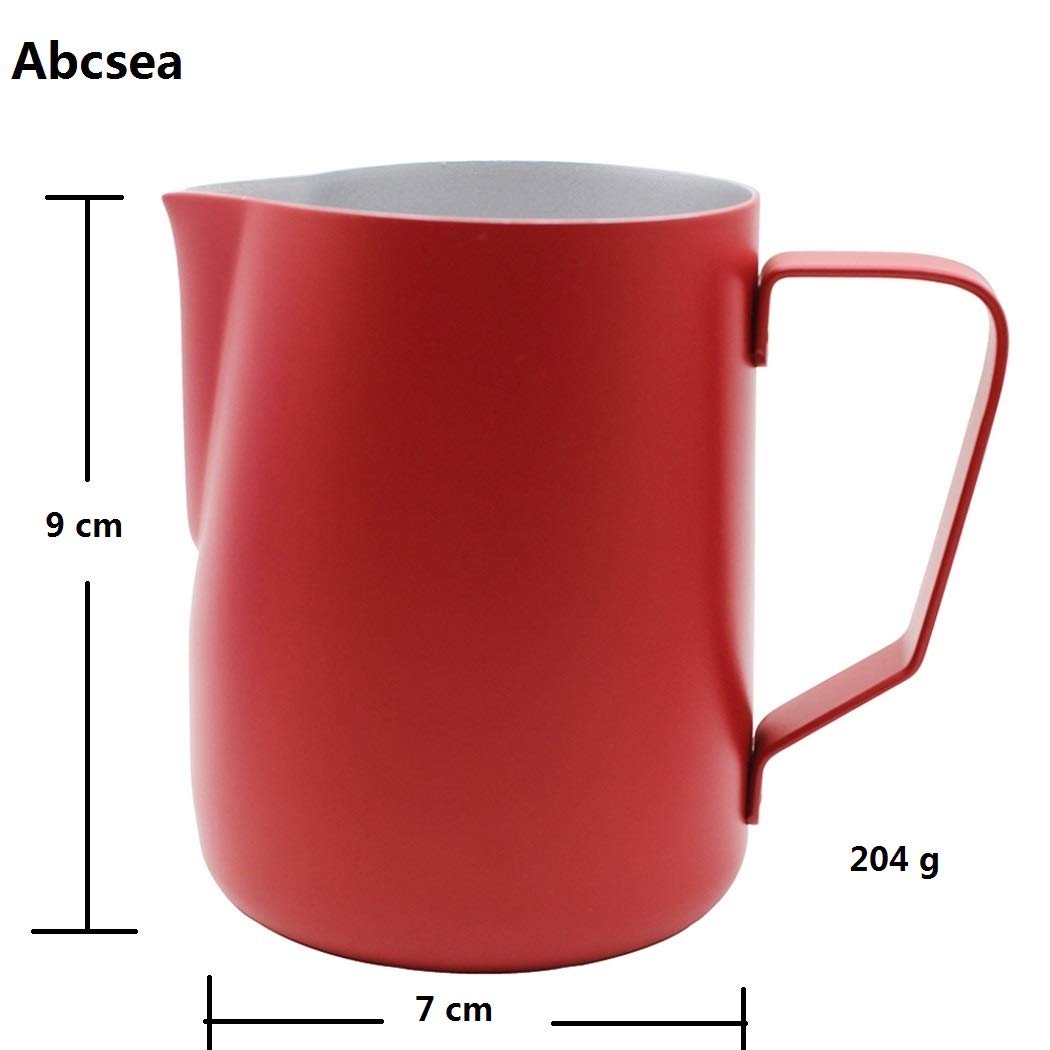 Brocca Per Latte In Acciaio Inox Dianoo - 600ml, Rosso, Per Caffè Latte E Macchine Espresso - Foto 7
