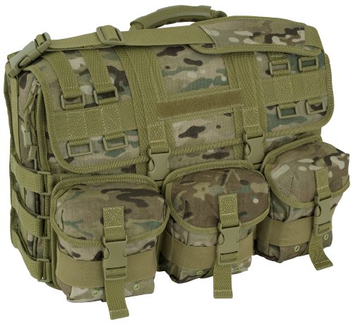 Mercury Tactical Gear Code Alpha Computer Messenger Bag with Molle Pouches, Multicam, One Size - Mercury Tactical Gear