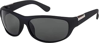 Sunwear UV-Protected Adult Stylish Wrap-Around Sunglass(Black) Price In India