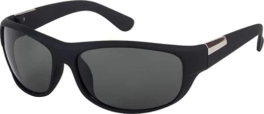 Sunwear UV-Protected Adult Stylish Wrap-Around Sunglass(Black)