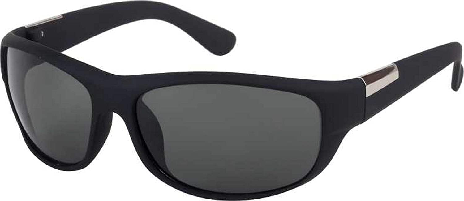 Sunwear UV-Protected Adult Stylish Wrap-Around Sunglass(Black)