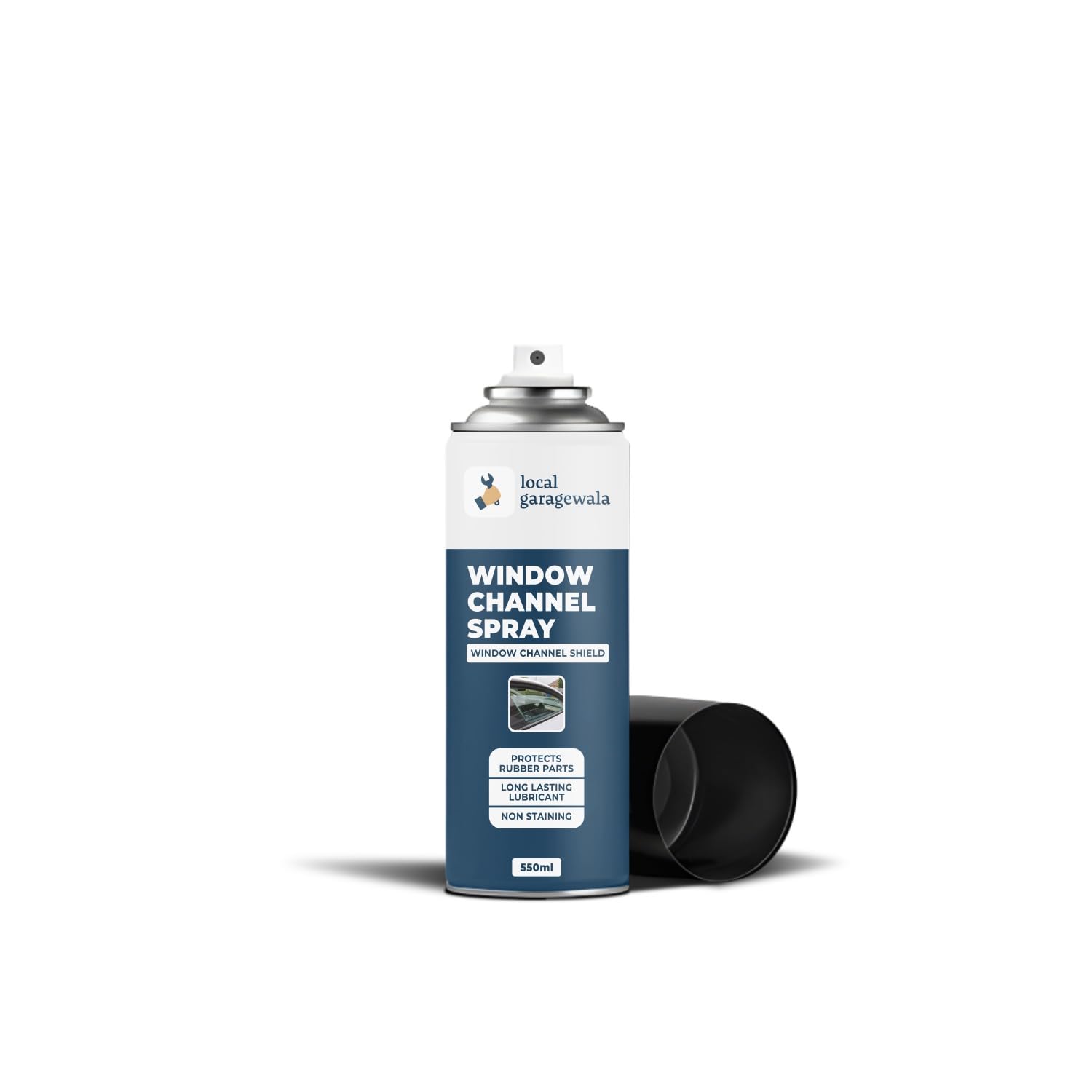Local Garagewala Window Channel Spray (550ml) for Cars | Manual & Power Window Lubricant | All Types of Rubber Parts & Linings for Windows & Doors-image-29