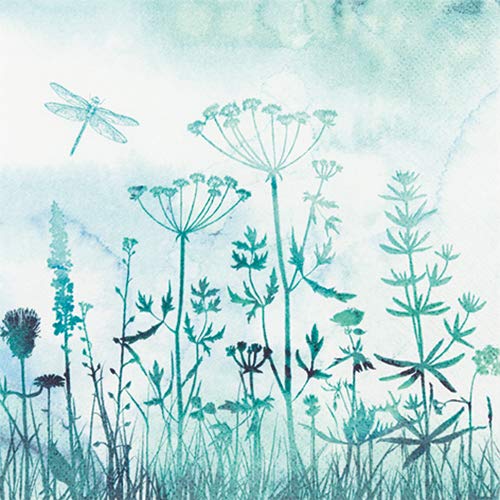 Preisvergleich Produktbild Serviette"Libelle" Aquarell 20 Stück