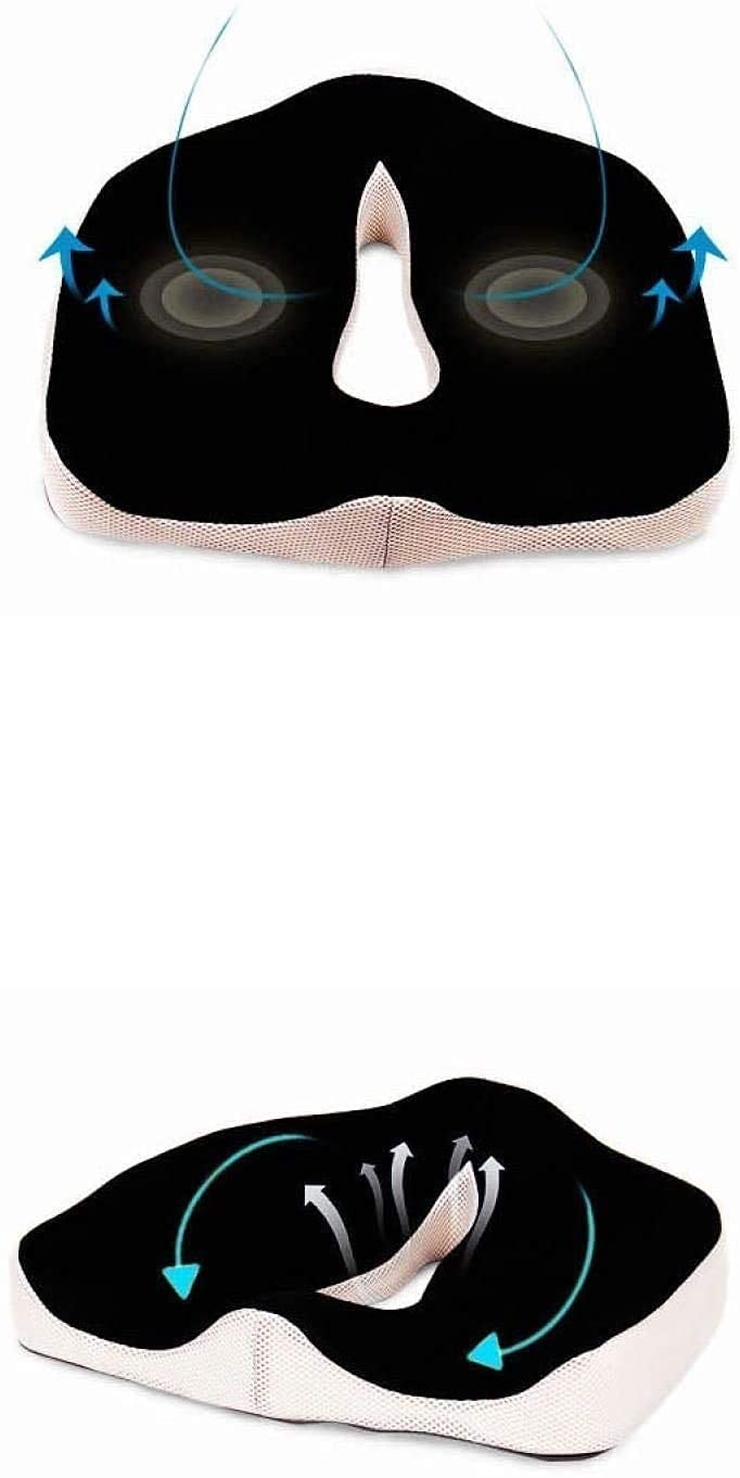 Memory Foam Sedile/Cuscino per sedie per alleviare Indietro, Dolore alla Sciatica, Dolore Tailbone, coccige, osteoartrosi, Sacro, Cuscino prostatico, Cuscino a Bassa Schiena