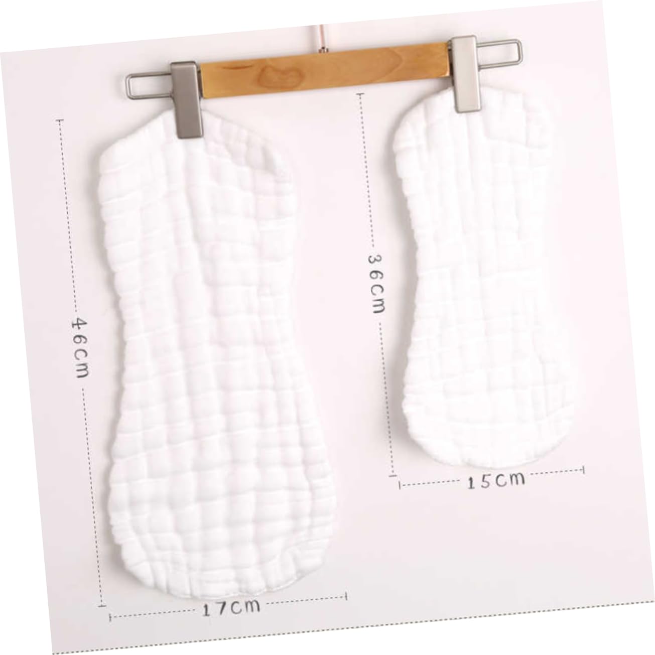 BESTonZON 5pcs Pure Cotton Nappies Booster Pads Diaper for Infants Newborns Reusable Cotton Diaper High Absorbency