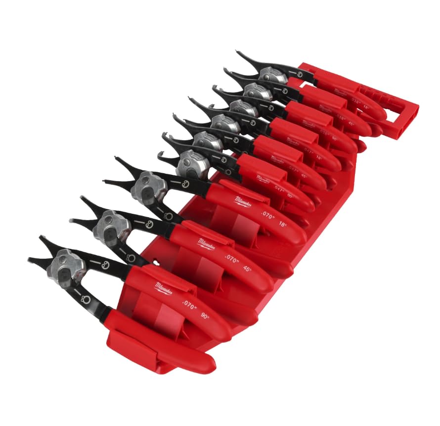 Juego de 9 alicates circlips extractor de anillos elásticos de seguridad