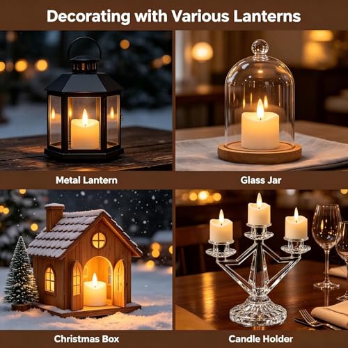 Image of Rechargeable Flameless Candles with Remote Timer | 6pcs Flickering Tea Lights Candles Battery Operated, Votive Fake Candles For Easter Wedding Halloween Christmas Home Decor
