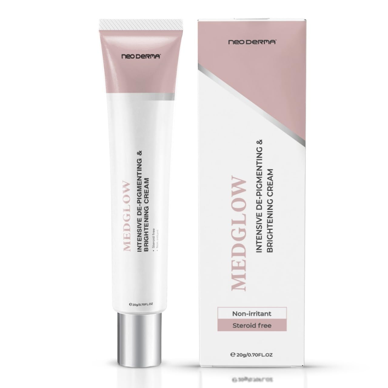 Neoderma Medglow Intensive De-Pigmenting & Brightening Cream | Non-Irritant, Steroid-Free | Helps Reduce Dark Spots & Uneven Skin Tone | 20g-image-25