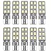 VIGORWORK 10PCS LED Lights,T10 W5W CANBUS T10 LED 12SMD 2835 Led Error Free 12V Car Light Source Wedge Led Rear Lamp Parking Light Replacement Bulbs