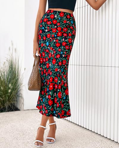 Image of BTFBM Satin Skirts for Women Trendy 2026 Summer Fall