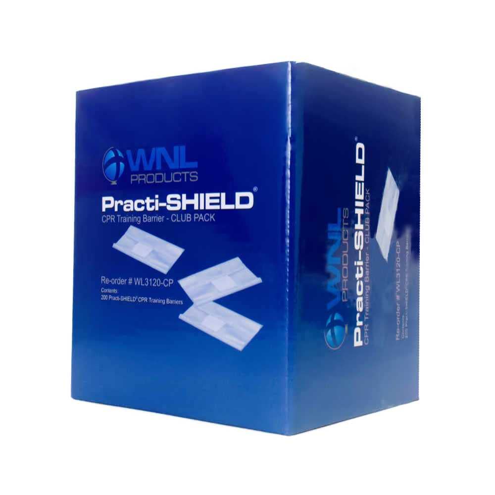 WNL Products WL3120CP CPR Practical Shield Mannequin Training Protectors Club Pack (200 Shield)