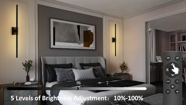 Image of Battery Operated Wall Sconces Set of 2: 10000mAh Rechargeable Wall Lights, Easy Install 360 Rotate 3000K-6000K LED Wireless Wall Light Decor for Bedroom Living Room Hallway Picture Lighting Gallery