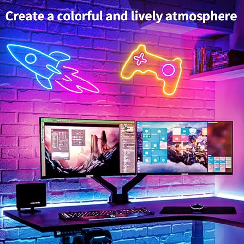 Image of LED Neon Rope Lights 50FT,IP65 Waterproof LED Strip Lights,Music Sync LED Lights with Remote and APP Control, 24V RGB LED Rope Lights for Bedroom,Holiday Decoration(with Snap &Screws) | Music Sync LED Lights with Remote and APP Control, RGB LED Rope Lights for Bedroom,Holiday Decoration(with Snap &Screws)
