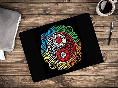 Image of PIXELARTZ Laptop Skin - Yin and Yang - HD Quality-15.6 Inches - Multi-Colour