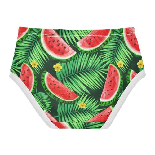 Cotton Girls Underwear Toddler Tropical Green Red Watermelon Little Girl Panties Animal Briefs Underpants 2t2