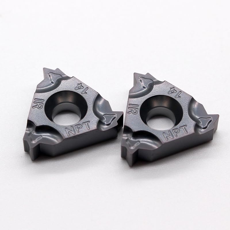 Tool Part for 11IR 16IR 27NPT 18NPT 14NPT 11.5NPT 8NPT 60 Angle Thread Turning Tools Tungsten Insert Threading Lathe - (Angle: 50PCS / Shank Diameter: 16IRM 14NPT)