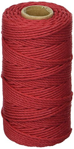 Cordón de cáñamo Hemptique #48, hilo rojo natural de alta resistencia para joyería artesanal 2
